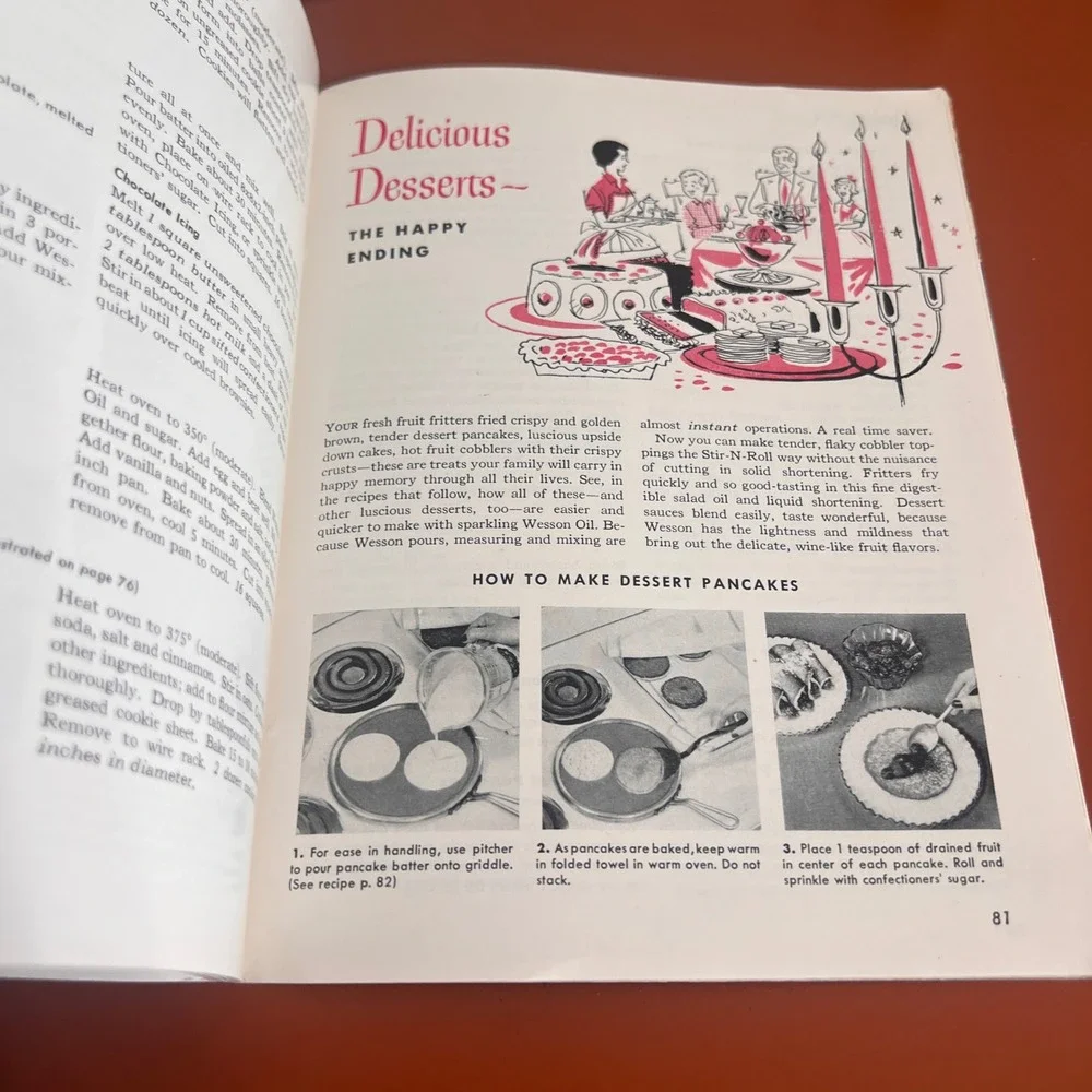 Vtg 1955 Wesson Oil Cook Book Quicker Ways to Better Eating Retro Recipes 1950s
